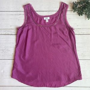LOFT Pink Embellished Top